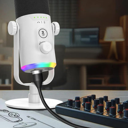 RGB Dynamic Gaming Microphone XLR/USB Interface for PC Streaming Podcast Recording Style 1