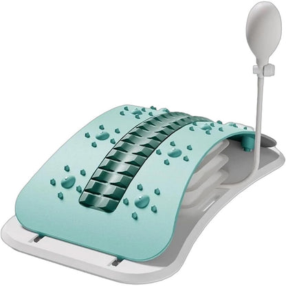 Back Stretcher for Lower Back Pain Relief Back Cracker Board Lumbar Support Board-Green