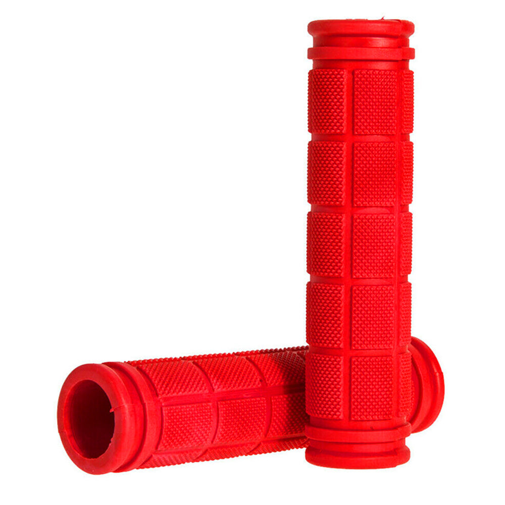 2PCS Bicycle Handle Bar Grips Rubber Grips For BMX MTB Cycle Road Mountain Bike-Red