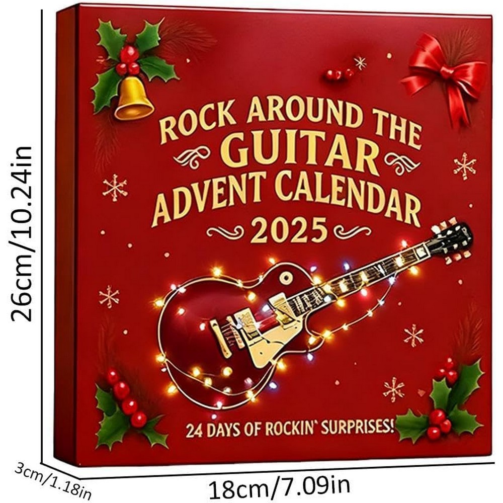 Guitar Christmas Advent Calendar with 24 Daily Surprises Countdown Calendar