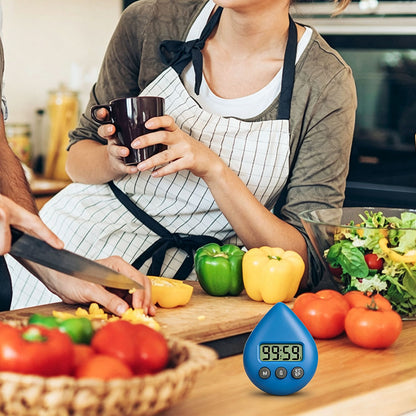 Water Resistant Digital Kitchen Countdown Timer- Blue