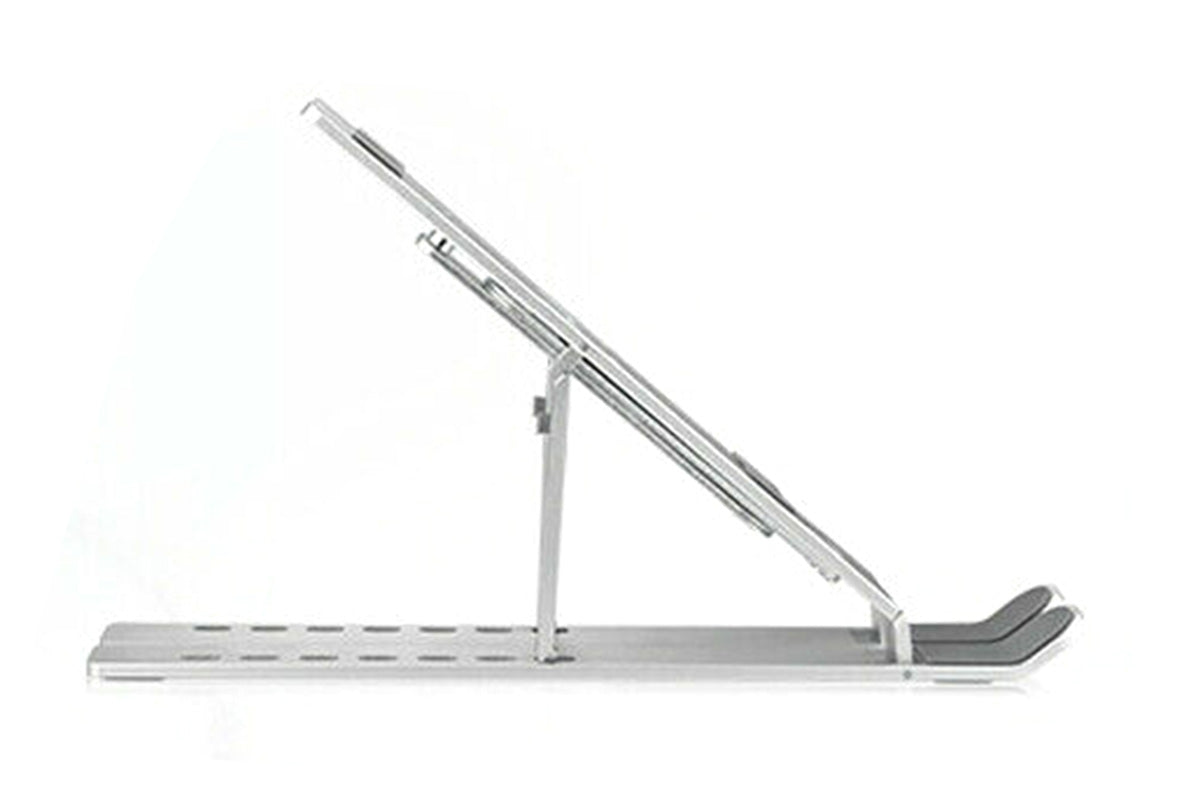 Adjustable Height Foldable Aluminum Laptop Stand - White