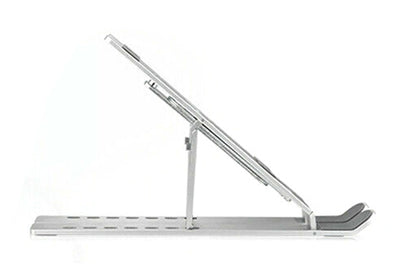 Adjustable Height Foldable Aluminum Laptop Stand - White