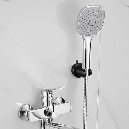 Adjustable Vacuum Suction Shower Head Holder with No Drill Mount - Black