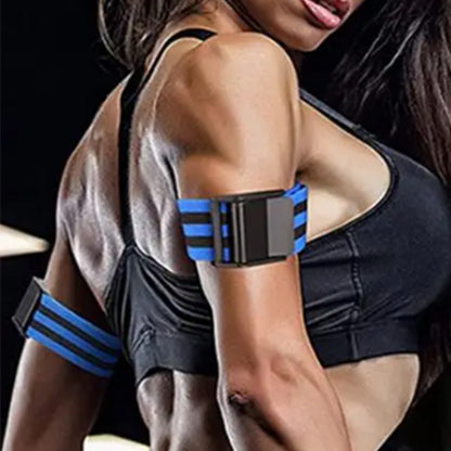 BFR Bundle Booty Resistance Bands Blood Flow Restriction Straps for Glute and Hip Exercising Fitness Blue