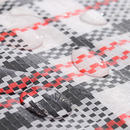 Large Stripe Storage Tote Bag Zipper Moving Bag Packing Supplies for Clothes Blanket Bedding Black