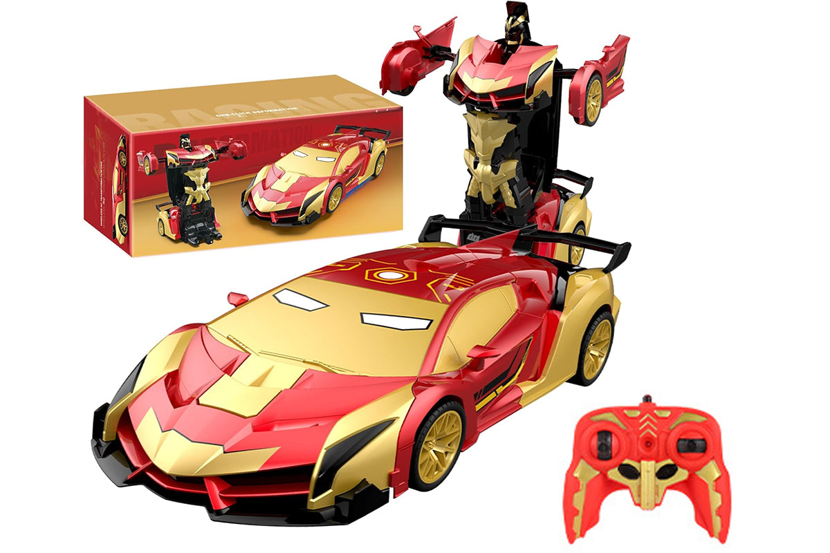 Transform Remote Control Cars Cyber Truck Remote Control Car with Light Effect-Steel?Hero