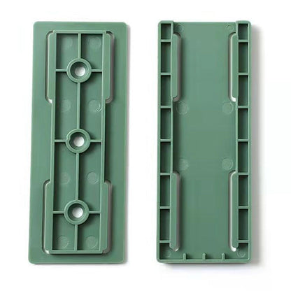 4Pcs Set Punch-Free Socket Organizer Wall Mount Plug Fixer Adhesive Power Strip Holders Green