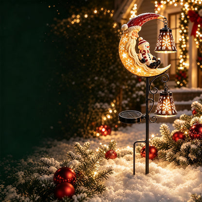 Santa Solar Light Christmas Outdoor Garden Stake Light