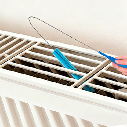 5Pcs Dryer Vent Cleaner Kit Flexible Lint Brush for Dryer Vacuum Fridge Air Conditioner-Black