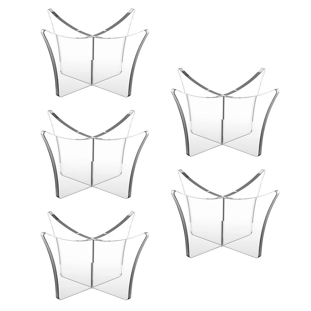 5 Pack Acrylic Ball Display Stand Clear Sports Ball Holder for Basketball and Football