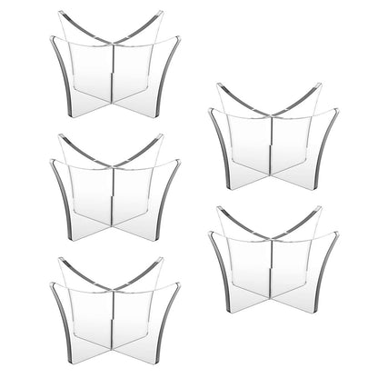 5 Pack Acrylic Ball Display Stand Clear Sports Ball Holder for Basketball and Football