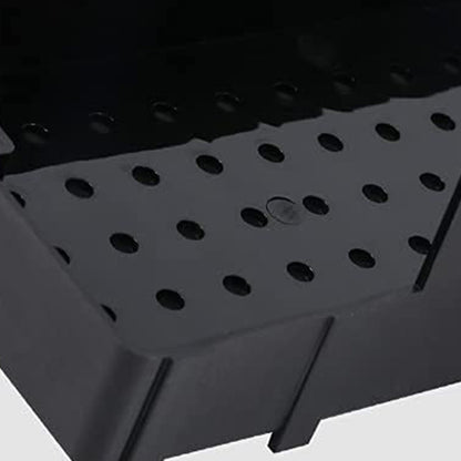 ABS Nail Tool Cleaning Soaking Cleaning Box with Lift Up Filter Tray - Black