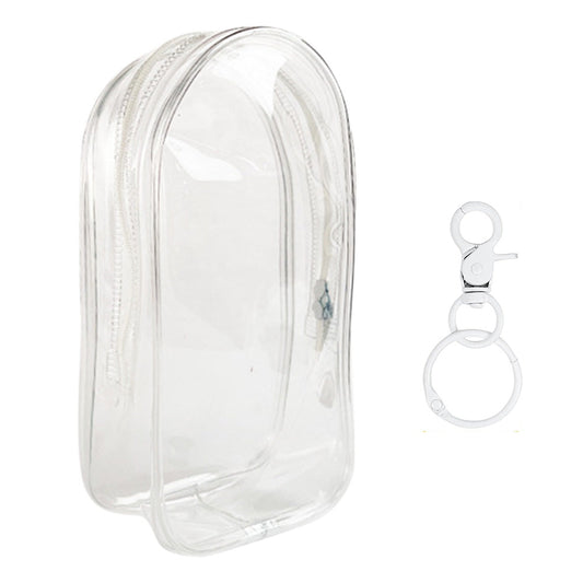 Transparent Carrier Bag Set for 15/17cm Labubu Doll Storage Case White