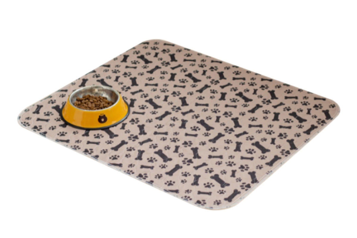 Washable Waterproof Reusable Dog Pee Pads Quick Absorbent Puppy Training Mat-Brown