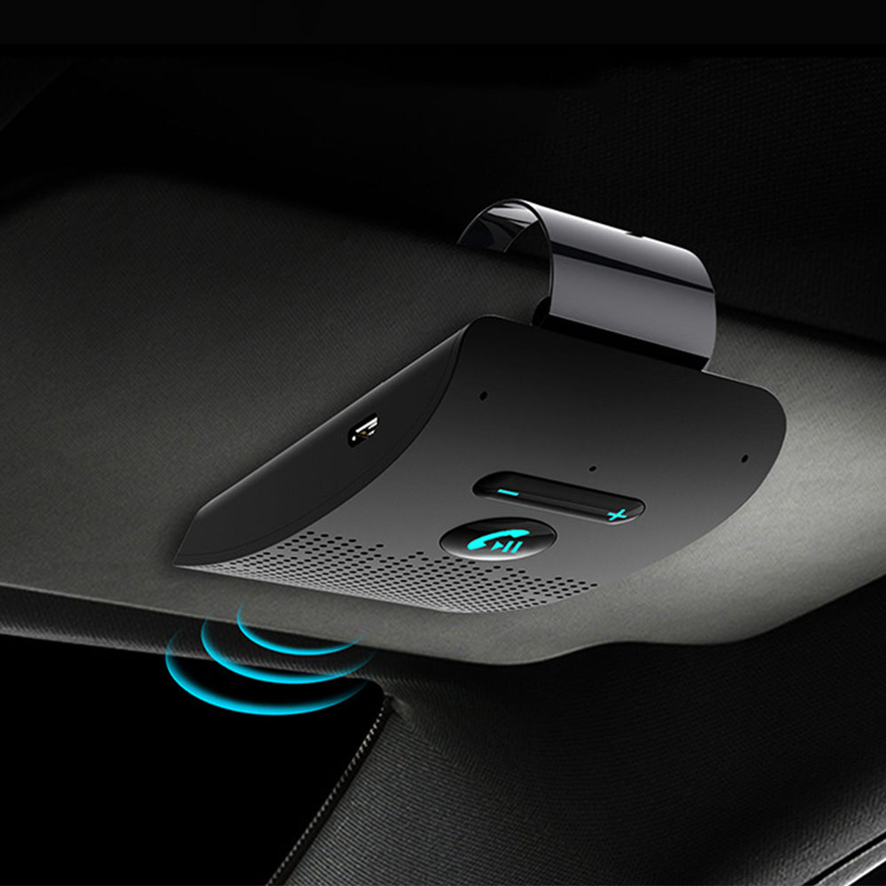 Wireless Car Adapter Handsfree Bluetooth Car Speaker Sun Visor Clip Speakerphone