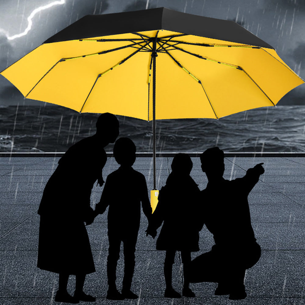 Portable Windproof Folding Umbrella- Yellow