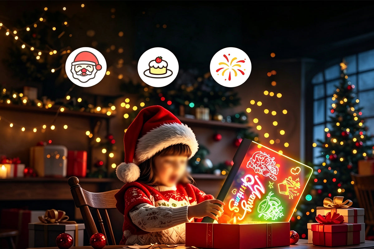 Rechargeable LED Drawing Board - Black