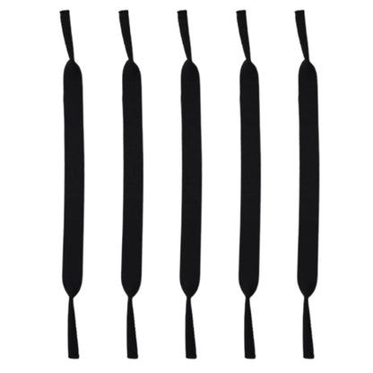 5Pcs Adjustable Sunglasses Retainer Strap-Black