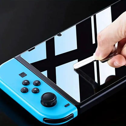 2Pcs Clear Tempered Glass Film for Nintendo Switch Bubble Free Anti-Scratch Screen Protectors