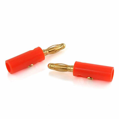 40 PCS Banana Plug Set 0.4cm Speaker Connectors-Red
