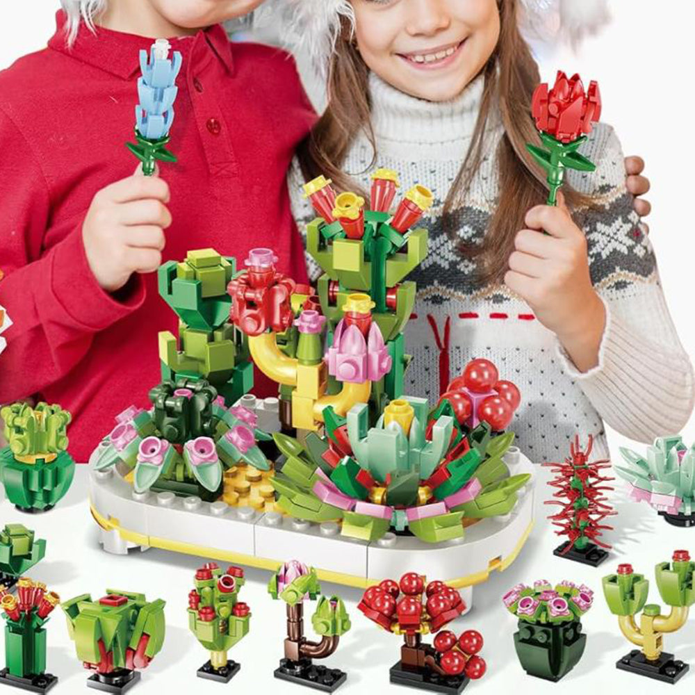 24 Days Surprise Botanical Building Blocks Advent Calendar Christmas Countdown Calendar Box Style 2