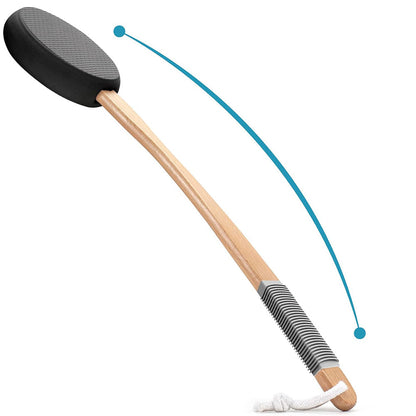 Back & Foot Lotion Applicator with 4 Replacement Pads Sunscreen Applicator Tool Black