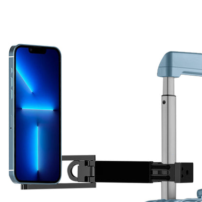 360 Degree Rotating Tripod Adjustable Aluminum Magnetic Phone Tripod for Android iPhone 12 to 17-Black