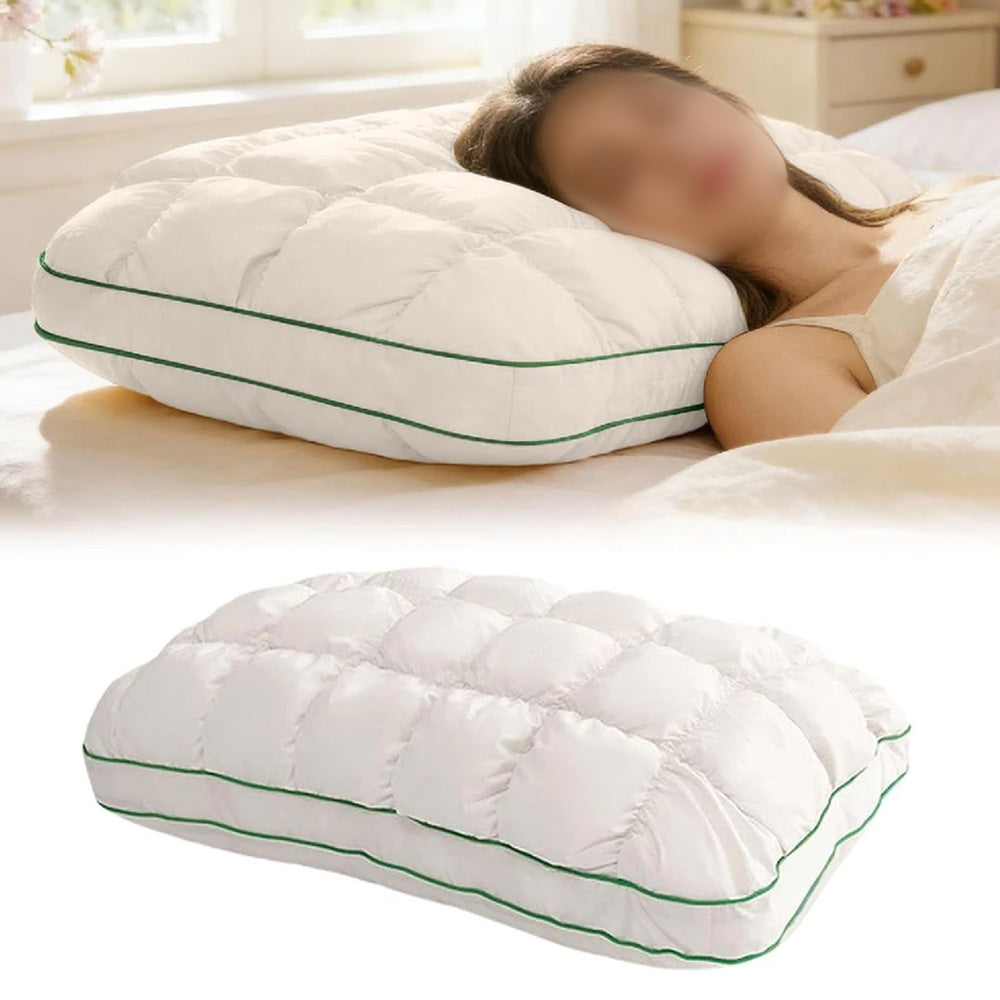 Fluffy Pillow Breathable Cute Pineapple Puff Pillow-White