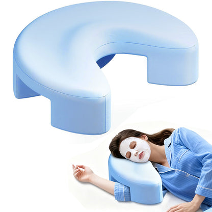 Ergonomic Side Sleeper Pillow with Arm Hole ¨C Neck and Shoulder Support Sky Blue