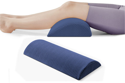 Knee Foot Pillow Half Moon Bolster Pillow - Navy
