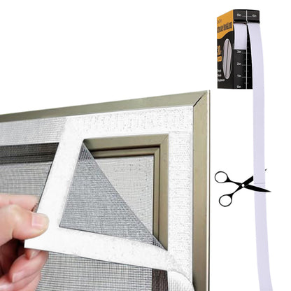30Ft Hook and Loop Strips with Adhesive 2 Rolls Heavy Duty Hook Loop Tape -White