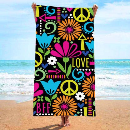 40x70CM Microfiber Beach Towel Quick Absorbent Swim Towel Style 4
