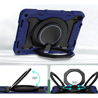 Shockproof Rugged Protective Case with Pencil Holder for iPad Air 6 Pro 11-Navy