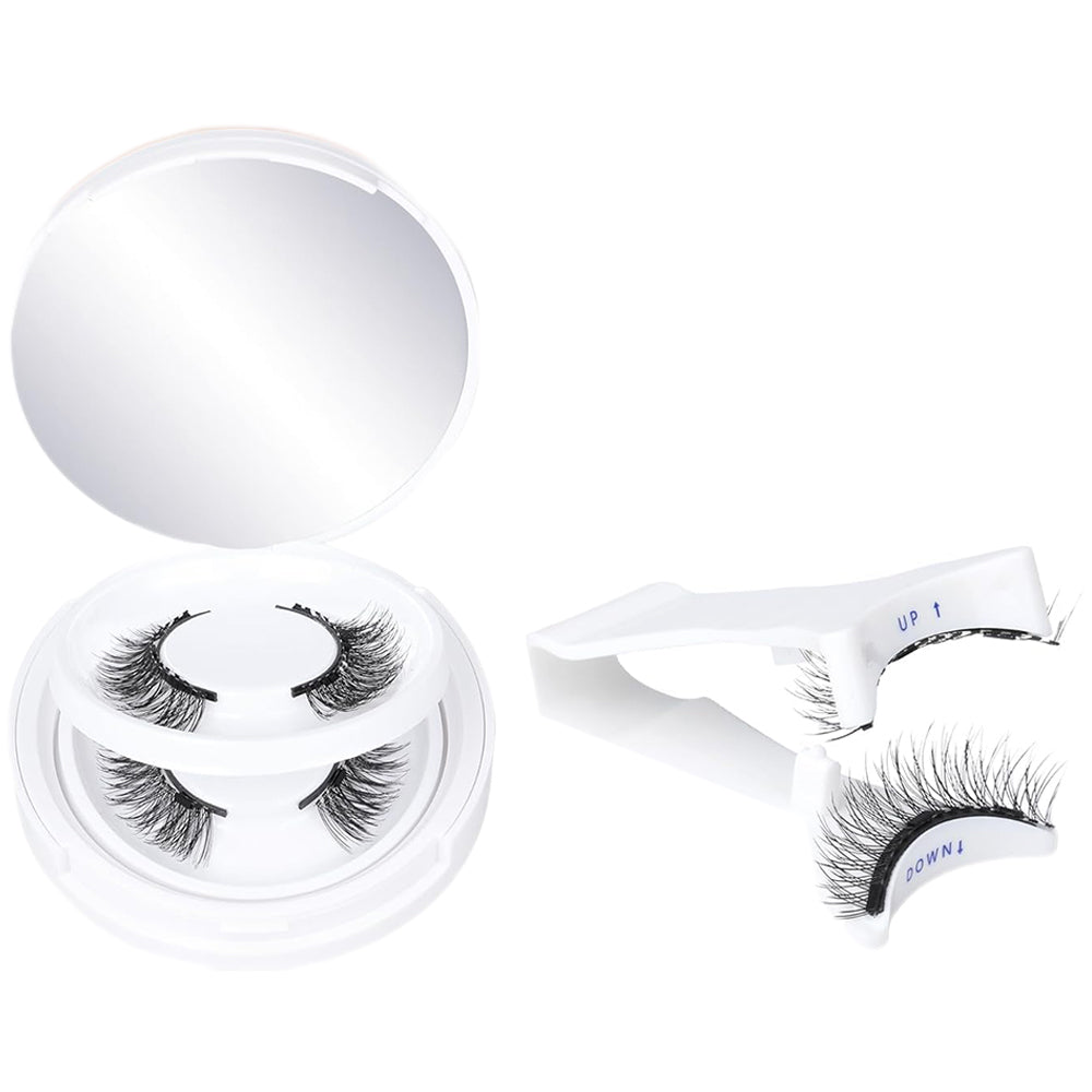 2 Pairs Reusable Magnetic Eyelashes with Tweezers