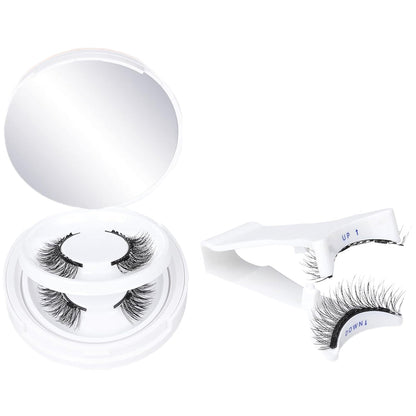 2 Pairs Reusable Magnetic Eyelashes with Tweezers