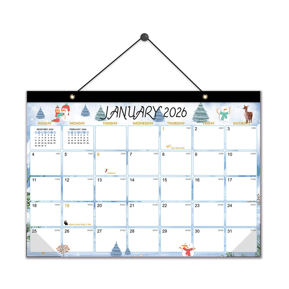 18-Month Desk Calendar (Jan 2026 ¨C June 2027) with Corner Protectors for Office Style 3