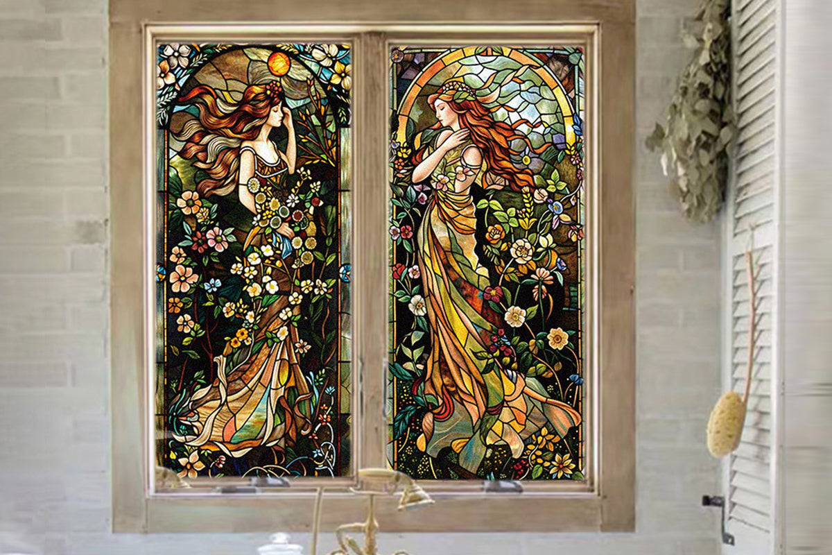 Static Cling Window Privacy Film Frosted Glass Window Sticker Window Covering Film