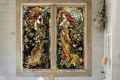 Static Cling Window Privacy Film Frosted Glass Window Sticker Window Covering Film