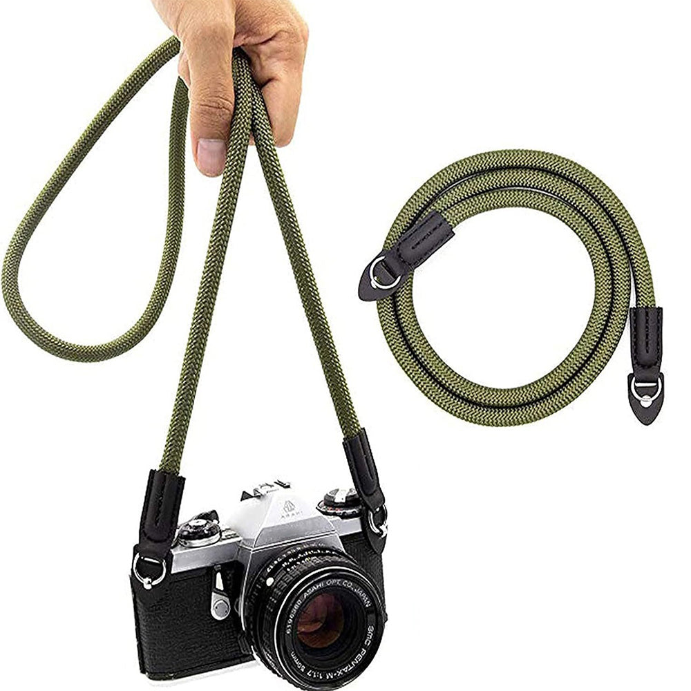 Camera Shoulder Neck Strap for Sony Canon Nikon DSLR and Mirrorless Cameras-Army Green