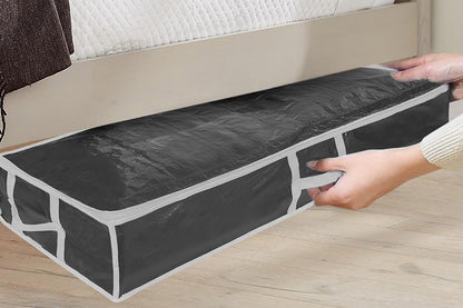Wrapping Paper Storage Container Gift Wrap Organizer for Ribbon Accessories -Black