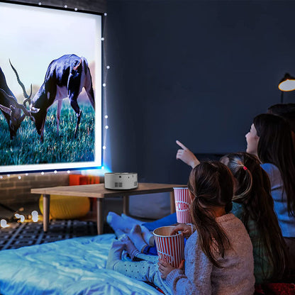 180P Mini Portable Smart Projector Home Phone Projector White