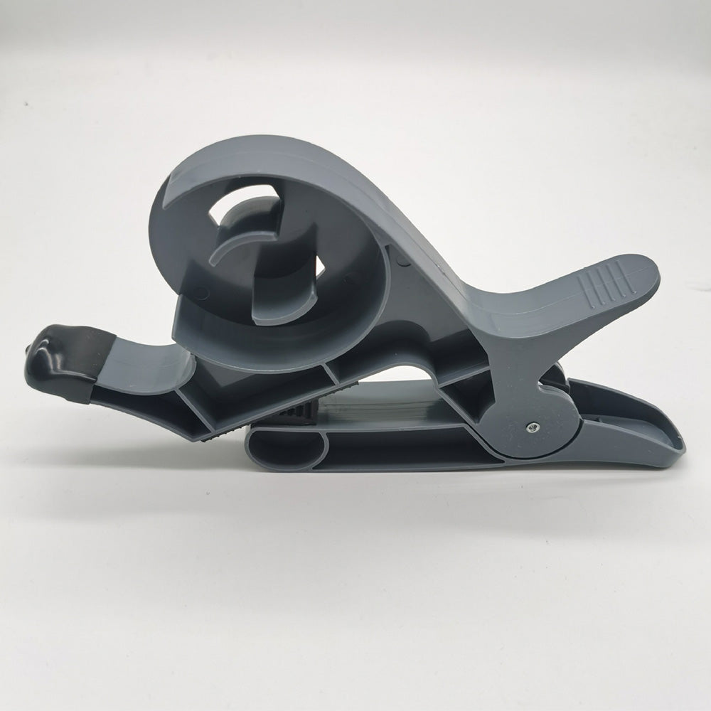 2Pcs Set Wrapping Paper Cutters Cutting Tool Xmas Gift Roll Clamps with Tape Dispenser Grey