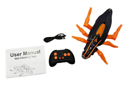 Rechargeable Wall Climbing Gecko RC Car Toy Orange