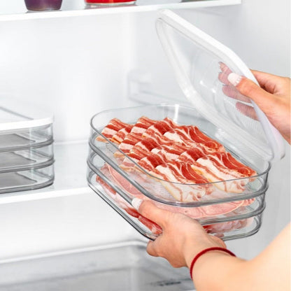 Stackable Fridge Food Container Meat Storage Box for Refrigerator