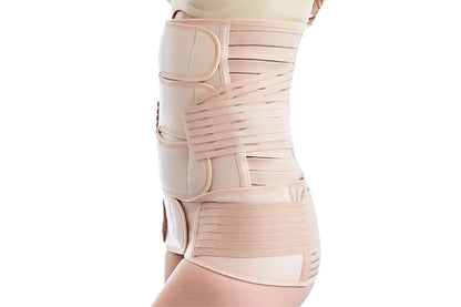 2Pcs Belly Support Recovery Waist Pelvis Belt Postpartum Belly Wrap Band Waist Trainer-Cuticolor
