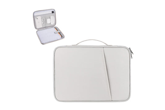 Tablet Sleeve 10.8-13 inch Laptop Sleeve Protective Carrying Case Bag Travel Pouch-White