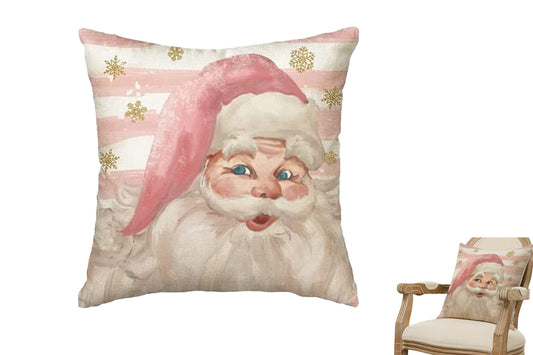 Christmas Pillowcase for Living Room Sofa Home Bedroom Decoration-Santa Claus