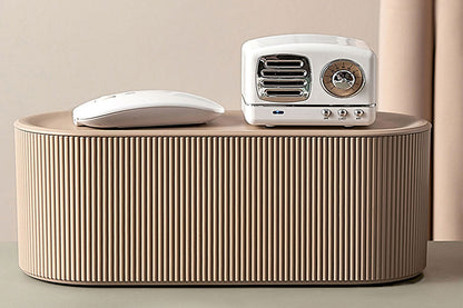 2Pcs Cable Storage Box Wire Management Case Power Plug Socket Organizer Box-Coffee