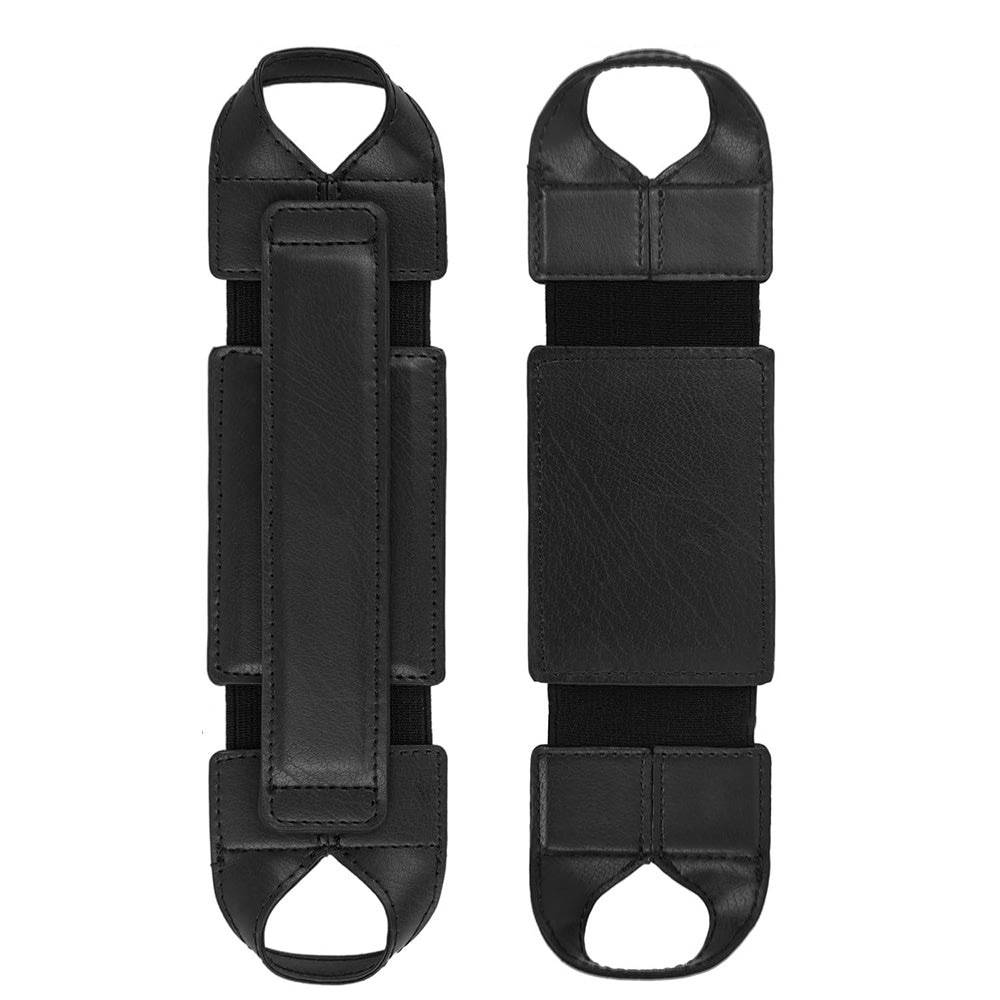 PU Leather Hand Strap Holder Stand-Black